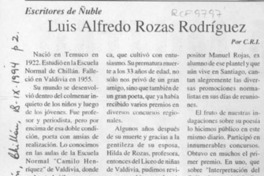 Luis Alfredo Rozas Rodríguez  [artículo] C. R. I.