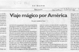 Viaje mágico por América  [artículo] Juan Guillermo Prado.
