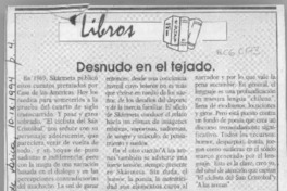 Desnudo en el tejado  [artículo].