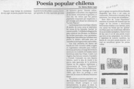 Poesía popular chilena  [artículo] Marino Muñoz Lagos.
