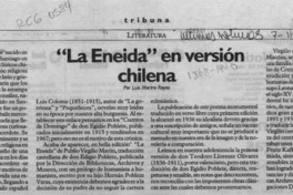"La Eneida" en versión chilena  [artículo] Luis Merino Reyes.