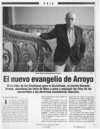 El nuevo evangelio de Arroyo  [artículo] María Magdalena Browne.