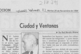 "Ciudad y ventanas" "Ciudad y ventanas"