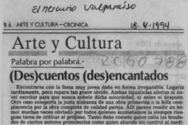 (Des) cuentos (des) encantados  [artículo] Marcelo Novoa.