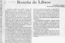 Reseña de libros  [artículo].