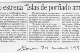 Grupo Surco estrena "Islas de porfiado amor"  [artículo] C. H.