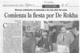 Comienza la fiesta por De Rokha  [artículo] Ximena Poo.