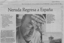 Neruda regresa a España  [artículo].