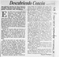 Descubriendo Concón  [artículo] Eugenio Rodríguez.