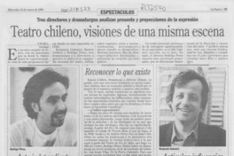Teatro chileno, visiones de una misma escena Teatro chileno, visiones de una misma escena