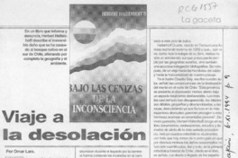 Viaje a la desolación  [artículo] Omar Lara.