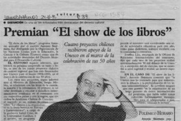 Premian "El show de los libros"  [artículo].