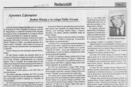 Romeo Murga y su colega Pablo Neruda Romeo Murga y su colega Pablo Neruda