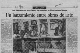 Un lanzamiento entre obras de arte  [artículo] Richard Vera.