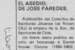 "El Asedio", de José Paredes "El Asedio", de José Paredes