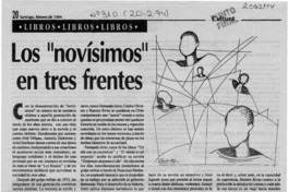 Los "novísimos" en tres frentes  [artículo] Ramón Díaz Eterovic.