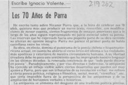 Los 70 años de Parra Los 70 años de Parra