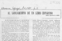 El lanzamiento de un libro copiapino