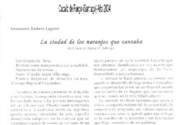 La ciudad de los naranjos que cantaba La ciudad de los naranjos que cantaba