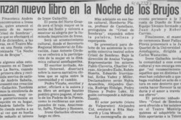 Lanzan nuevo libro en la noche de los brujos