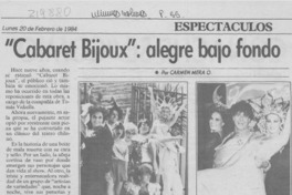 "Cabaret Bijoux", alegre bajo fondo "Cabaret Bijoux", alegre bajo fondo