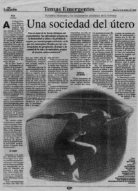 Una sociedad del útero  [artículo] M. S. M.