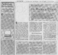 La poesía a diario  [artículo] María Teresa Cárdenas.