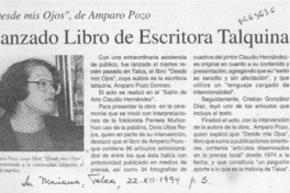 Lanzado libro de escritora talquina  [artículo].
