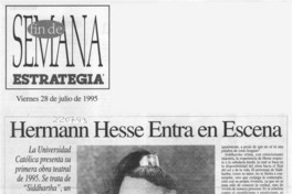 Hermann Hesse entra en escena Hermann Hesse entra en escena