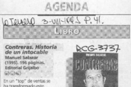 Contreras: historia de un intocable  [artículo] Marcela Escobar.