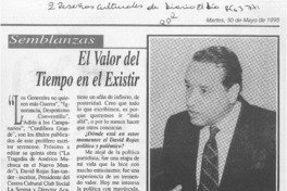 El valor del tiempo en el existir  [artículo] Benjamín Morgado.