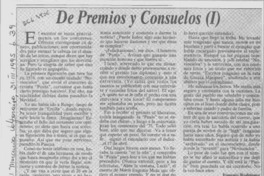 De premios y consuelos  [artículo] Eugenio Rodríguez.