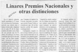 Linares, Premios Nacionales y otras distinciones  [artículo].