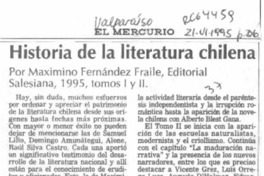 Historia de la literatura chilena  [artículo] H. R. Cortés.