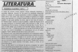 Rodrigo Guerra  [artículo] Ernesto Massiglio.
