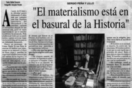 "El materalismo está en el basural de la historia"
