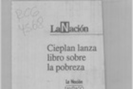 Cieplan lanza libro sobre la pobreza