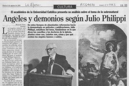Angeles y demonios según Julio Philippi Angeles y demonios según Julio Philippi