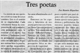Tres poetas Tres poetas
