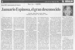 Januario Espinosa, el gran desconocido Januario Espinosa, el gran desconocido