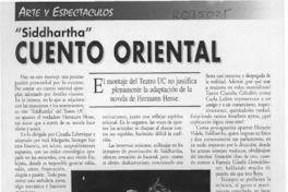 Cuento oriental  [artículo] Italo Passalacqua C.
