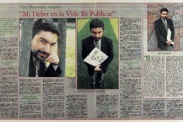 "Mi deber en la vida es publicar" "Mi deber en la vida es publicar"