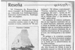 "El témpano de Kanasaka y otros cuentos"  [artículo] E. Rodríguez.