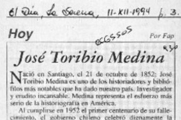 José Toribio Medina  [artículo] Fap.