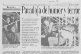 Paradoja de humor y terror Paradoja de humor y terror