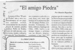 "El amigo piedra"  [artículo] Ramón Riquelme.