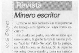 Minero escritor  [artículo].