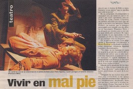 Vivir en mal pie  [artículo] Marcela de Pablo