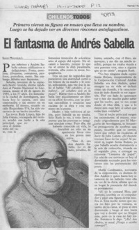 El fantasma de Andrés Sabella El fantasma de Andrés Sabella