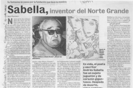 Sabella, inventor del norte grande Sabella, inventor del norte grande